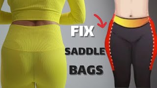 REDUCE YOUR SADDLEBAGS  FAST AND EASY RESULTS  2 Week Workout Challenge  I Outer Thigh fat [upl. by Geier]