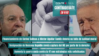 Contradebate  Financiamiento de Salinas a Héctor Aguilar Camín denota su falta de calidad moral [upl. by Annabell]