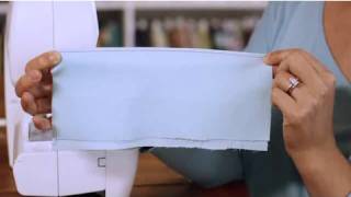 How to Sew Topstitch on Sewing Machine  Sewing Lessons [upl. by Mateya471]