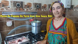 kabylie  Purée De Pomme De Terre Avec Une Sauce Rôti Recette Facile à Faire Préparer Par Ma Mère [upl. by Manya]