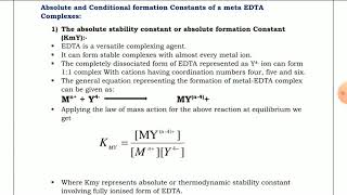 Complexometric Titration lecture no 02 [upl. by Xel]