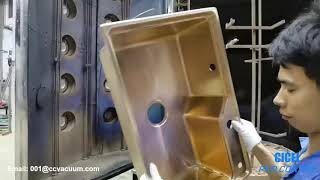 Stainless steel sink PVD vacuum coating [upl. by Richara]