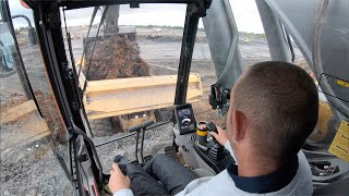 Volvo EC750E Excavator in Cab View [upl. by Lancelot852]