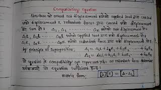 10 Compatibility Equation  Force Method  Structural AnalysisII [upl. by Aletse704]