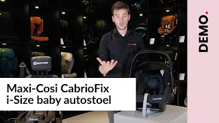 MaxiCosi CabrioFix iSize baby autostoel  Demo [upl. by Olivero202]