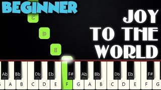 Joy To The World  BEGINNER PIANO TUTORIAL  SHEET MUSIC by Betacustic [upl. by Blum726]