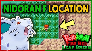 WHERE TO FIND NIDORAN F ON POKEMON FIRE RED AND LEAF GREEN [upl. by Oriane]