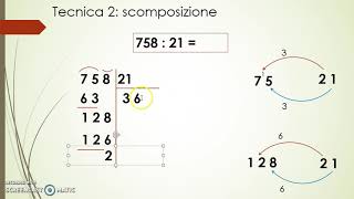 Divisioni in colonna con divisore di 2 cifre  tecnica 2 [upl. by Yerhpmuh]