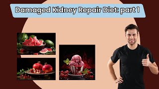 Damaged Kidney Repair Diet part 1 Kidney disease meal plan Kidney function support diet [upl. by Caresse]