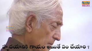 హృదయానికి గాయం అయితే ఏం చేయాలిJIDDU KRISHNAMURTI SPEECHES IN TELUGUAWAKE MEDIA [upl. by Aniral665]