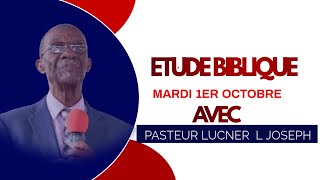 Pasteur Lucner L JOSEPH  PREDICATION 1ER OCTOBRE 2024  LA PAROLE DE VIE [upl. by Enyahc323]