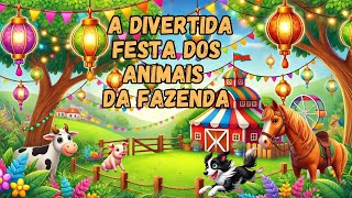 💫 Historia Infantil Animada  🐎 A Corrida Maluca dos Animais da Fazenda [upl. by Novoj]