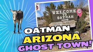 WILDWEST GHOST TOWN OF OATMAN ARIZONA Clark Gable amp Lombard honeymoon at the Oatman Hotel fun [upl. by Ardnohsed708]