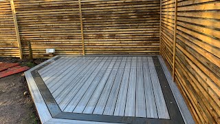 GARDEN DECKING TRANSFORMATION  COMPOSITE DECKING [upl. by Dranyam950]