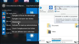 windows10 desinstaller ou supprimer une application ou logiciel sur pcordinateur [upl. by Cheffetz826]