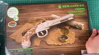 Musket Pistol Rubber Band Gun Assembling Tutorial [upl. by Ahsinat59]