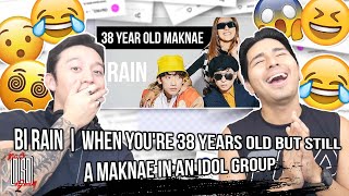 Bi Rain  When youre 38 years old but still a maknae in an idol group 😂😂  REACTION [upl. by Osborne]