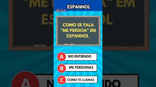 Quiz de espanhol com resposta quiz espanhol conhecimento aprenderespanhol perguntaserespostas [upl. by Suneya448]