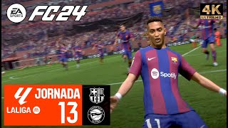 LALIGA EA SPORTS Jornada 13  FC BARCELONA VS ALAVÉS [upl. by Norb241]