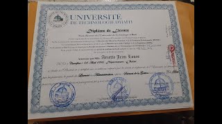 Bonne nouvelle guys Jai reçu mon diplôme de licence en Sciences Administratives Option Gestion [upl. by Anivel220]