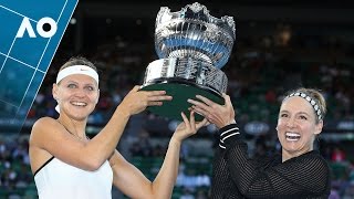 HlavackovaPeng v MattekSandsSafarova match highlights Final  Australian Open 2017 [upl. by Anner693]