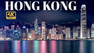 Hong Kong 4K 60 fps HONG KONG the most skyscraper city 4k [upl. by Esorylime]