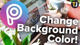 How To Change The Background Color In PicsArt [upl. by Animas79]