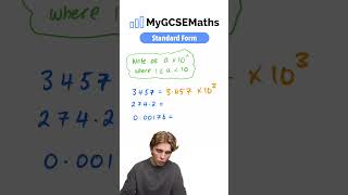 Writing numbers in STANDARD FORM  GCSE Maths 2023 [upl. by O'Mahony]