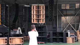 K TOPBest dual 15 line array system in China Soundcheck [upl. by Virendra]