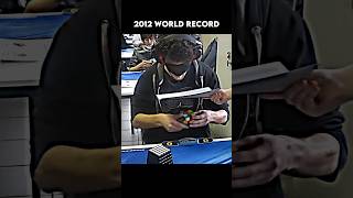 2012 Rubik’s cube solve blindfold world record 289 sec viral rubikscube shorts [upl. by Car890]