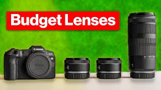 My Favorite Budget Lenses For The Canon R8  Best Beginner Lenses [upl. by Pollux]