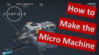 Starfield Ship Building Guide Building Smallest Ship From Scratch How to build ships MicroMachine [upl. by Trinidad585]