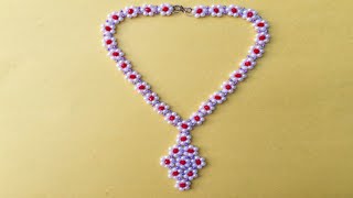 How To Make Pearl Necklace Easy amp Beautiful Necklace beaded Necklace jewellery minorcrafts [upl. by Annyl]