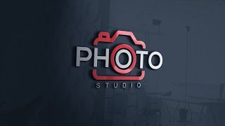 How to Easily Design A Photography Logo  Photoshop CC Tutorial [upl. by Annas592]