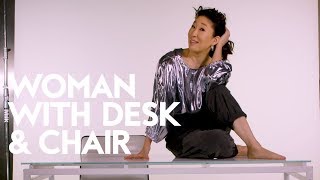 Sandra Oh Teaches You How To Kill It  Woman with Desk and Chair  InStyle [upl. by Dedie]