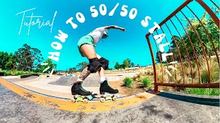 How to 5050 stall on roller skates  TUTORIAL [upl. by Llewoh]