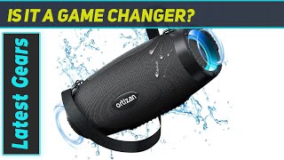 Ortizan M8 Bluetooth Speaker Review  Powerful Sound Waterproof and LED Light Show [upl. by Sundin232]