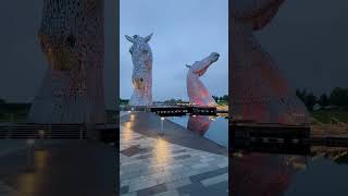 📍The Kelpies sculpture grangemouthScotland 🏴󠁧󠁢󠁳󠁣󠁴󠁿nice place free to visit [upl. by Eimak]