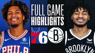 Philadelphia 76ers vs Brooklyn Nets Full Game Highlights  Oct 16  2023 NBA Preseason [upl. by Razec700]