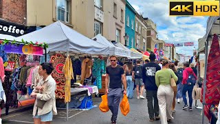 The Vibrant London Summer Walk  2022  Portobello Road to Bayswater 4K HDR [upl. by Crysta]