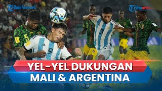 Ribuan Penonton Indonesia Penuhi Stadion Manahan Pecah Jadi 2 Kubu Dukung Mali amp Argentina [upl. by Bunker]