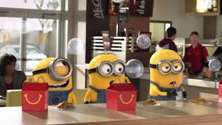 Despicable Me 2 MINIONS FULL SET OF 8 Happy Meal Toys 2013 Review by Bins Toy Bin [upl. by Zapot623]