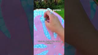 【Hawaiian quilting 】quilting in my garden Hawaii vlog Ti leaf plant quilt pattern big island [upl. by Eceinahs94]