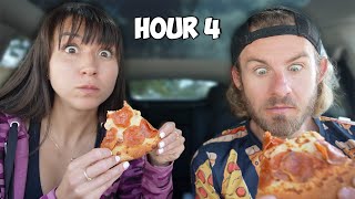 We Ate The UNHEALTHIEST Fast Food Pizzas For 24 Hours [upl. by Einamrej]