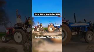 Eicher 241 vs New Holland 3630  Eicher power [upl. by Atiuqcaj]