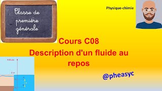 C08 Description dun fluide au repos cours de spécialité physique chimie en classe de première [upl. by Mayce]