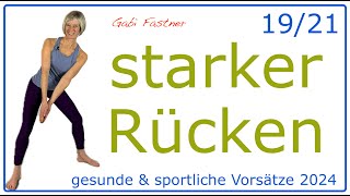 1921 🤗 40 min starker Rücken  bessere Figur  Workout ohne Geräte [upl. by Sillyrama]