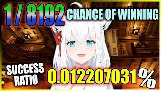 Fubuki Clear the Game With 18192 Probability of Completion  Hololive Shirakami Fubuki [upl. by Nykal]