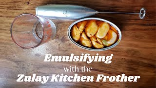 Emulsifying with the Zulay Kitchen Frother [upl. by Nagey]