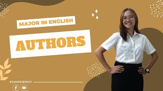 Major in English  Authors [upl. by Ynner]